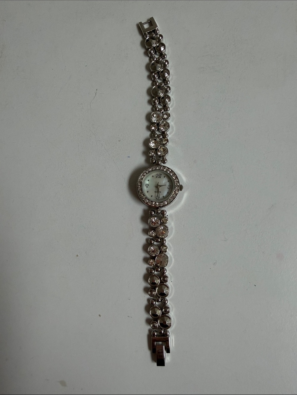 Crystal Accent Silver Tone Bracelet Watch - Women Accessories
